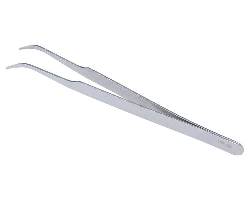ReNext 2 Nail Art Tweezers Curved Straight Pointed Ongles (silver) - Image 4